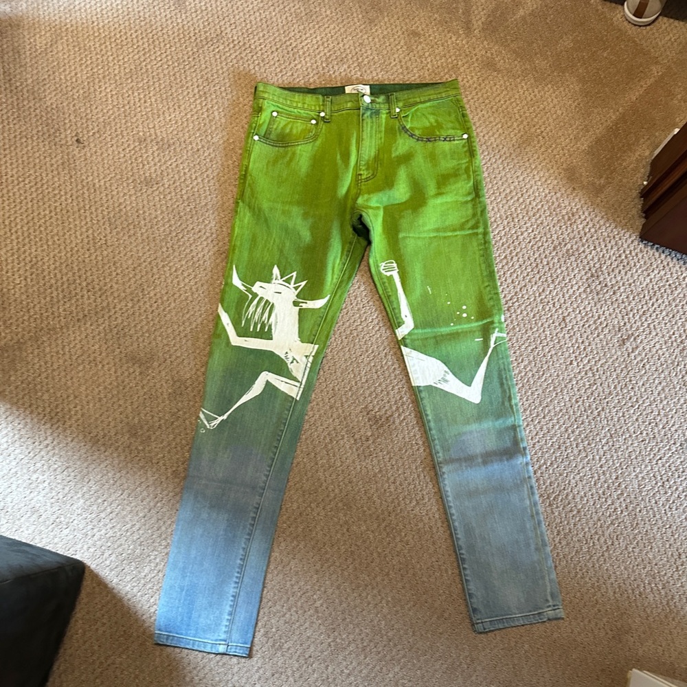 Reigning Fury Green Denim Jeans